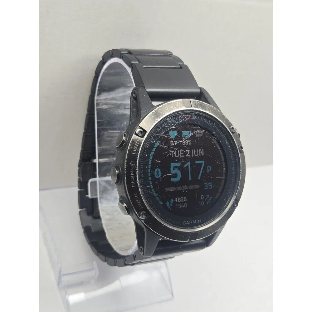 Garmin Fenix 5 47mm GPS Multisport Smartwatch Heart Rate 100M Black Watch Tested